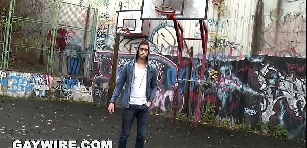  GAYWIRE - Marek & Johnny Have Anal Sex In Public After Playing Basketball